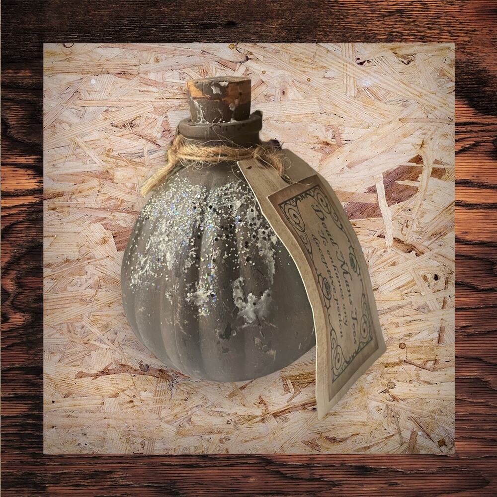 Handcrafted Halloween potion bottle Dead Man's Toes